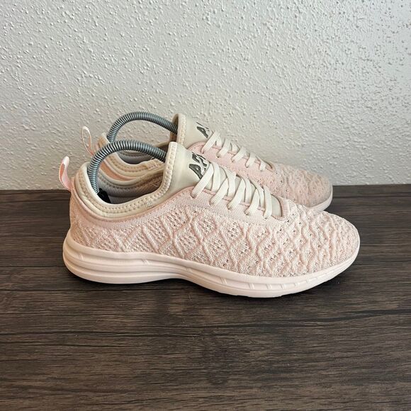 APL Shoes - APL Athletic Propulsion Labs TechLoom Phantom Pink Running Shoes‎ Women’s Size 9